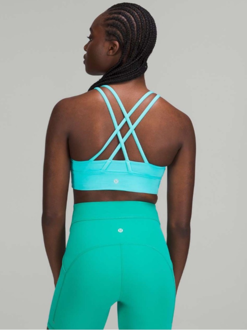 Lululemon Energy Longline Bra *Medium Support Electric Turquoise